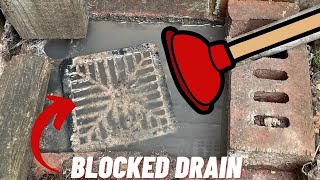 Blocked Sink Gully  Drain Unblocking [upl. by Ahseinat498]