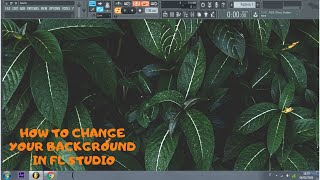 COME CAMBIARE LO SFONDO IN FL STUDIO  HOW TO CHANGE YOUR BACKGROUND [upl. by Notxed]