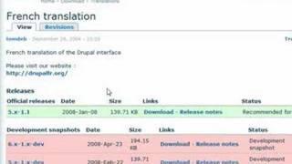 Drupal 6  comment installer la langue française core modul [upl. by Atteras]