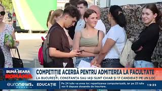 Competiție pentru admiterea la facultate La multe universități sunt chiar și 17 candidați pe un loc [upl. by Ramak]