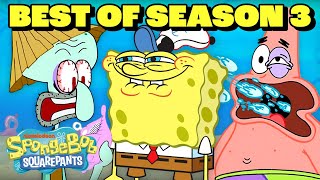 SpongeBob Season 3 Marathon 🧽  52 Minute Compilation  SpongeBobOfficial [upl. by Remde753]