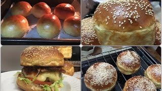 Pan de Hamburguesa con levadura de Panadería Burger Buns paso a paso [upl. by Meerak]