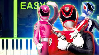 MORPH THEME  Power Rangers SPD  EASY Piano Tutorial [upl. by Lin719]