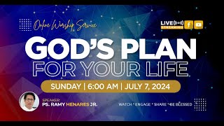 Gods Plan For Your Life  Simbahay Online Worship  July 07 2024 [upl. by Acisset]