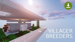 Minecraft VILLAGER BREEDERS  Transportation amp Population Control 1144115  Complete Design [upl. by Gorman557]