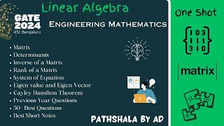 Complete Linear Algebra in one class  Engineering mathematics  gate [upl. by Rickert]