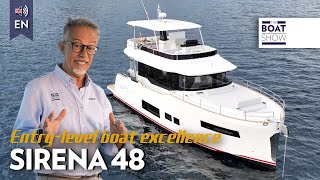 ENG NEW SIRENA 48  Motor Boat Review  The Boat Show [upl. by Galvin]