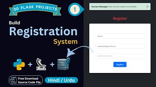 Learn Python Flask Develop a Registration System [upl. by Hgielsa]