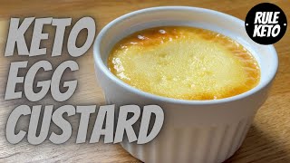 Keto Egg Custard Recipe  Only 4 Ingredients Quick Simple and Delicious [upl. by Oilut]