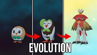 Rowlet  Dartrix  Hisuian Decidueye  Evolution in Pokemon Legends Arceus  PLA [upl. by Htes]