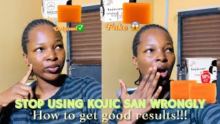 HOW TO PROPERLY USE KOJIC SAN SOAP BAR [upl. by Nadabas]