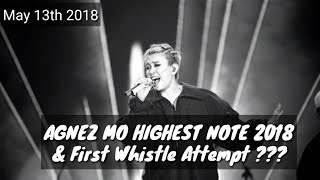 AGNEZ MO HIGH NOTE  Highest Note in 2018 [upl. by Lau]