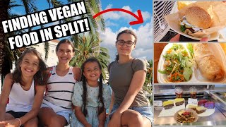 FINDING VEGAN FOOD amp EXPLORING SPLIT😋 134 VLOG [upl. by Erdah]