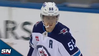 Jets Mark Scheifele Takes Advantage Of Turnover To Open Scoring vs Rangers [upl. by Georgeanna]