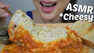 Ultimate Cheese Lasagna with Butter Garlic Toast NO Talking Eating Sounds  NE Lets Eat [upl. by Assyn]