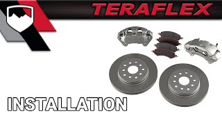 TeraFlex Install JK Big Brake Kit  Part 12 [upl. by Ayotac]