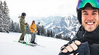 Skigebiet im Test Saalbach Hinterglemm Leogang Fieberbrunn [upl. by Cottrell]