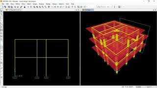 SAP2000 Lateral force method Seismic design of structure using Earthquake load and IS Code [upl. by Adella28]