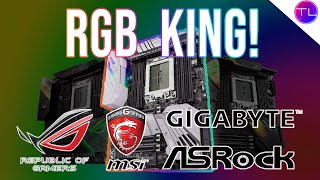 We Have a WINNER  Best Motherboards For RGB  ASUS vs GIGABYTE vs MSI vs ASROCK [upl. by Einattirb]