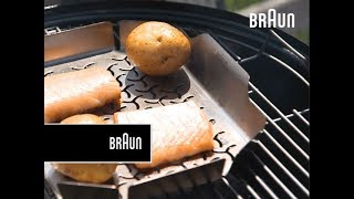 Recette Braun  Aiglefin fumé sur planche [upl. by Creigh]