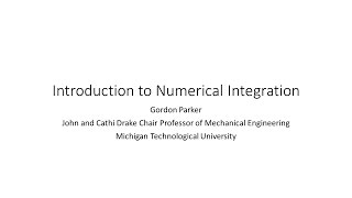 Introduction to Numerical Integration [upl. by Alfi287]