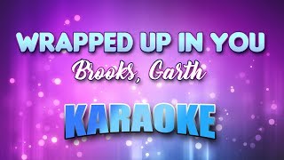 Brooks Garth  Wrapped Up In You Karaoke amp Lyrics [upl. by Aihsenrad497]