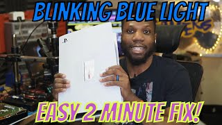 Fix The Blinking Blue Light On PS5  Blue Light Of Death On PS5 BLOD Easy 2 Minute Fix [upl. by Leugim]