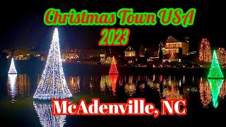 McAdenville NC  CHRISTMAS TOWN USA 2023 Walking Tour‼️ [upl. by Lilaj774]