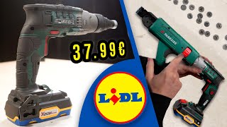 LIDL visseuse placo PARKSIDE  PTBSA 20Li A1 pour plaque de plâtre [upl. by Novelia740]