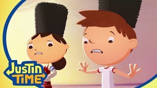 Justin Learns to be a Circus Star  Justin Time Season 2 Episode Clip [upl. by Tnahsarp]