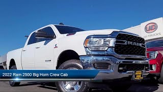 2022 Ram 2500 Big Horn Crew Cab Sacramento Roseville Elk Grove Folsom Stockton [upl. by Kimmie]