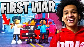 MY GANG HAD OUR FIRST GANG WAR IN THIS NEW PHILLY ROBLOX HOOD GAME [upl. by Ahseiyk]