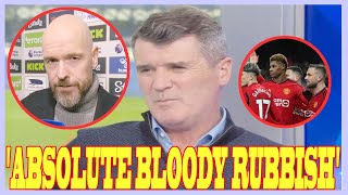 Roy Keane blasts absolute bloody rubbish from Erik ten Hags postmatch interview [upl. by Jillane]