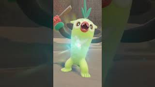 Pokemon Scarlet Grookey Evolves Into Rillaboom [upl. by Alduino]