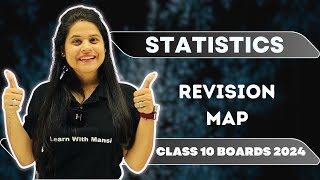 Statistics  Revision Map  Class 10 Boards 2024 [upl. by Nilyarg975]