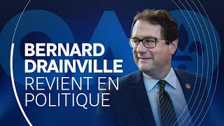 L’animateur Bernard Drainville fait un retour en politique [upl. by Steve]