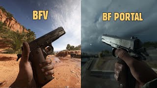 Battlefield V vs Battlefield Portal 1942 Weapon Comparison [upl. by Daraj]