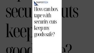 How can securtiycuts on tamperevident boxtape keep your goods safe podcast short [upl. by Enilatan514]