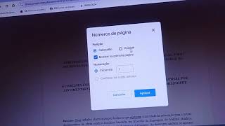 Como COLOCAR número das PÁGINAS no GOOGLE DOCS documentos [upl. by Lundquist408]