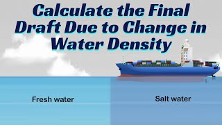 Calculate the Fresh Water Allowance FWA amp Dock Water Allowance DWA 2 ll Calculate Final Draft [upl. by Erine]