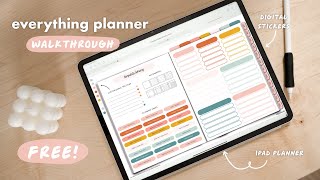 A Guide to the Everything Digital Planner  FREE Digital Planner 💗 [upl. by Tomkins544]