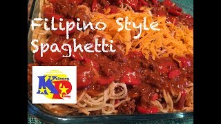 Filipino Style Spaghetti  Parang sa Jollibee [upl. by Goodden780]