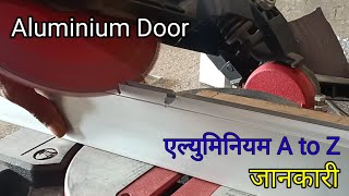 how to make aluminium bathroom door 🚪 aluminium door making aluminium doorsaluminium doors [upl. by Korten]