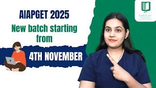 Boost Your AIAPGET Prep with Our New Batch – Enroll Now for November 4th aiapget2025 bams [upl. by Barber]