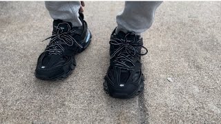 LED Balenciaga Track Black  Review  On Foot [upl. by Erdei]