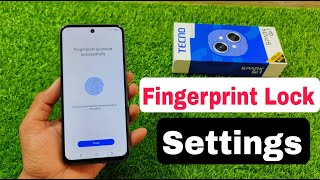 Tecno Spark Go 1 KL4 Fingerprint Lock Kaise Lagaye [upl. by Shandie]