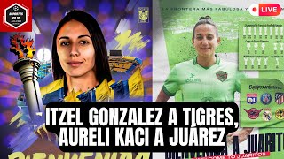 🚨MERCADO DE FICHAJES LIGA MX FEMENIL ITZEL GONZALEZ a TIGRES AURELI KACI  JUÁREZ VS CHIVAS [upl. by Masera]