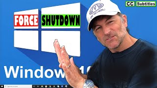 Windows 10 force Shutdown  How to force shutdown Windows 10 [upl. by Nuahsad829]