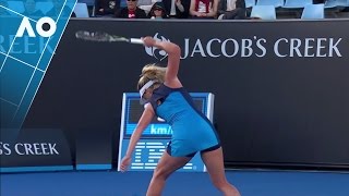 Vandeweghe racquet smash donation  Australian Open 2017 [upl. by Peltier987]