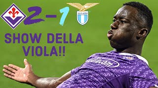 FIORENTINA vs LAZIO 21 SEMBRAVANO DI DUE CATEGORIE DIVERSE [upl. by Teddy519]